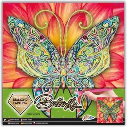 Set creativ cu diamante rotunde pe panza Diamond Painting 30x30 cm Grafix GR260011
