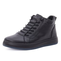 Ghete barbati din piele naturala, Otter 1Z590008A 01-N, negru