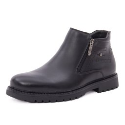 Ghete barbati din piele naturala, Otter 1DT90012A 01-N, negru