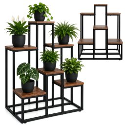 Suport pentru flori Gardlov cu 6 polite, stil loft, 67 cm