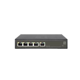 Switch PoE Gigabit LevelOne GES-2105P cu 5 porturi si 4 iesiri PoE