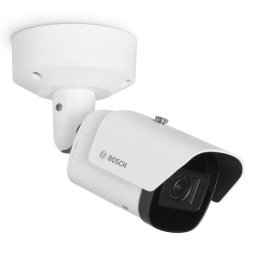 Camera de supraveghere IP bullet Bosch 8MP pentru exterior, alba