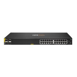 Switch administrabil Aruba CX 6000 cu 24 porturi Gigabit PoE si 4 SFP