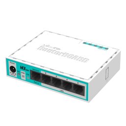 Router MikroTik hEX lite RB750r2 cu 5 porturi Fast Ethernet