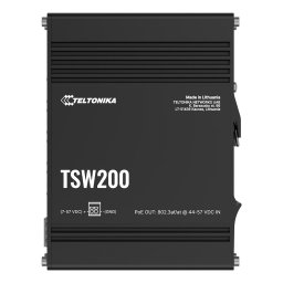 Switch de retea Teltonika TSW200, 8 porturi Gigabit PoE si 2 porturi SFP