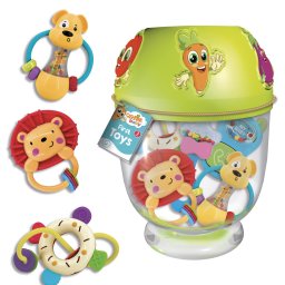 Set 5 jucarii senzoriale pentru bebelusi 3+ luni, Micul Explorator