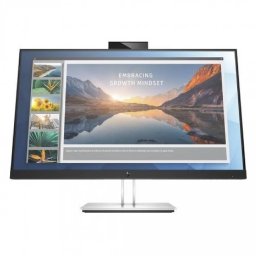 Monitor LED HP E24D G4 Refurbished, 23,8", FHD, Frameless, Webcam, Stare Uzura Accentuata