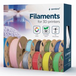 Gembird 3DP-PLA-01-MTO materiale pentru imprimare 3D Acid polilactic (PLA) Portocală 1,35 kg