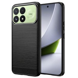 Husa Husa pentru Xiaomi Poco F9 Pro - Techsuit Carbon Silicone - Black