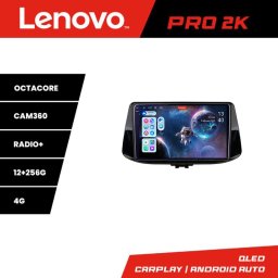 Navigatie Android Hyundai i30 2017+ Lenovo QLED 2K 12+256GB 360