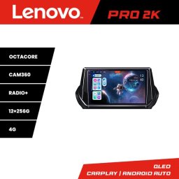 Navigatie Android Peugeot 2008 2020+ QLED 2K, 12GB RAM, 256GB, 360