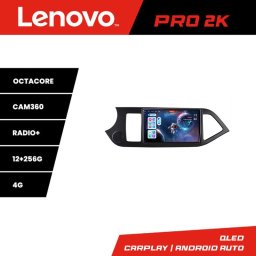 Navigatie Android Kia Picanto 2011-2015 Lenovo QLED 2K 12GB+256GB