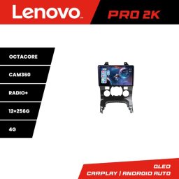 Navigatie Android Peugeot 3008 Lenovo QLED 2K, 12+256GB, 360