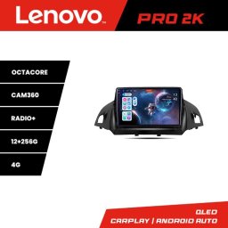 Navigatie Android Ford Kuga 2013-2017 Lenovo QLED 2K 12+256 360