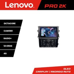 Navigatie Android Ford Mondeo MK5 2015-2022 QLED 2K 12GB+256GB 360