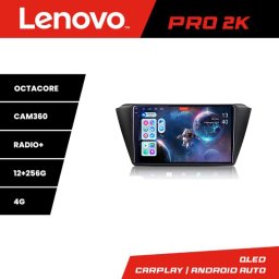 Navigatie Android Lenovo QLED 2K pentru Skoda Fabia 2015+ 12GB RAM 256GB