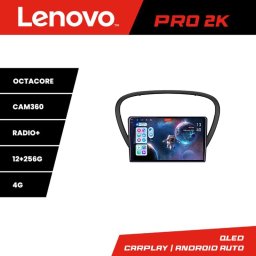 Navigatie Android Peugeot 607 cu ecran QLED 2K, 12+256 GB si 360