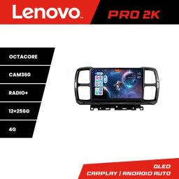 Navigatie Android Citroen C5 Aircross QLED 2K, 12GB RAM, 256GB, 360 Lenovo