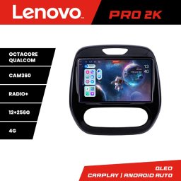 Navigatie Android Renault Captur 2013-2020 QLED 2K 12GB+256GB 360 Lenovo