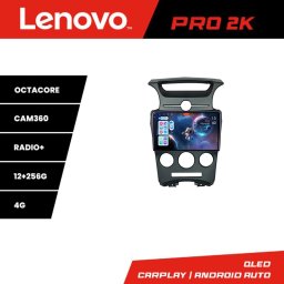 Navigatie Android Kia Carens 2006-2012 QLED 2K 12+256 360 Lenovo