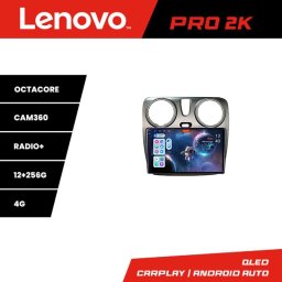 Navigatie Android Dacia Dokker Lenovo Pro 2K QLED 12+256GB 4G