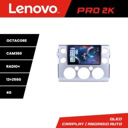 Navigatie Android Toyota FJ Cruiser 2006-2020 QLED 2K 12GB+256GB 360