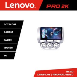 Navigatie Android Honda Fit Jazz 2004-2008 QLED 2K 12GB+256GB 4G Lenovo