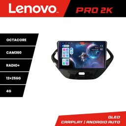 Navigatie Android Ford KA 2015-2020 QLED 2K 12+256GB 4G 360 Lenovo