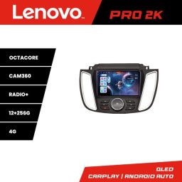 Navigatie Android Ford Kuga 2015-2020 Sync 2/3 QLED 2K 12+256 GB Lenovo