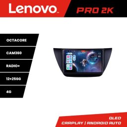 Navigatie Android Mitsubishi Lancer 2001-2007 Lenovo QLED 2K 12GB+256GB