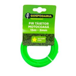 Fir taietor pentru motocoasa 15 m, 2 mm, sectiune stea Gospodarul