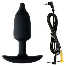 DG-LAB - dopă anală din silicon conductiv, bipolară (neagră)