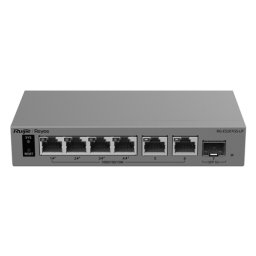 Switch L2, 6 x RJ45 1G (4 x PoE+), 1 x SFP 1G, Putere PoE 40W, Cloud Management - Ruijie Reyee RG-ES207GS-LP
