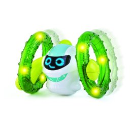 Robotel interactiv cu lumini si sunete Roll N Glow pentru primii pasi