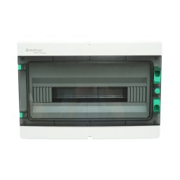 Tablou sigurante aplicat 18 module IP65 cu capac transparent Breckner