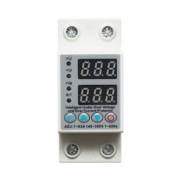 Releu de siguranta digital 63A 2P cu protectie tensiune si curent Suntree