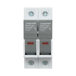 Suport siguranta fuzibila DC fotovoltaic gPV 2P 1000V 32A 10x38 Longroad