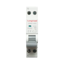 Siguranta automata bipolara 1P+N 20A 4.5kA Longroad, montaj DIN
