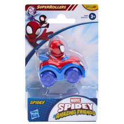 Figurina Spidey cu vehicul Super Rollers Marvel, 5,5 cm