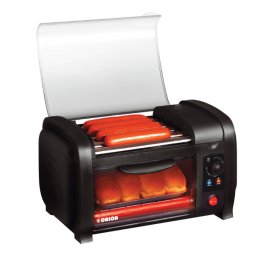 Aparat pentru preparat hot-dog Orion OHD-150 5 role, Negru