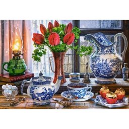 Puzzle Castorland 1500 Marcus Rodriguez : STILL LIFE WITH TULIPS