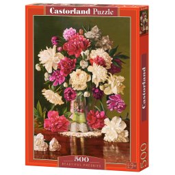 Puzzle 500 piese , Bujori frumosi