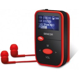 MP3 Player, Sencor, SFP, 4408RD, Negru/Rosu