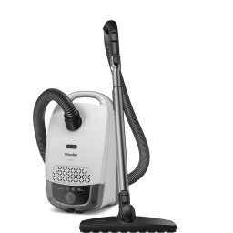 Aspirator Miele cu sac, Guard S1 Parquet Flex BRWS, buton rotativ cu 4 trepte, tub de aspirare EasyLock, sac 3.5l, cablu 7.5 m, 890 W, alb,