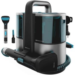 Aspirator cu spalare Cecotec Conga 4000 CarpetSpot Clean XL, 400W, putere aspirare 12kpa, rezervor apa detergent, rezervor apa murdara, curatare covoare, tapiterie, saltele, pulverizare, Turcoaz-Gri