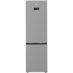 Combina frigorifica Beko B5RCNA406LXBW, Capacitate 355 l, No Frost, HarvestFresh, AeroFlow, BioCycle, Clasa C, H 203.5 cm, Metal Look
