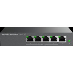 Switch Grandstream GWN7700P, 5 porturi RJ45, Gigabit, 4x PoE, fara management