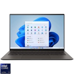 Laptop ASUS Zenbook S 14 UX5406AA, procesor Intel® Core™ Ultra 9 386H pana la 4.9GHz, 14'', 3K, OLED, 120Hz, 32GB LPDDR5X, 1TB SSD, Intel® Graphics, Windows 11 Pro, Gri