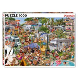 Puzzle Piatnik, Camping Chaos - Franois Ruyer, 1000 piese