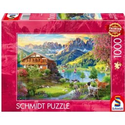 Puzzle Schmidt: Relaxare in Muntii Dolomiti, 1000 piese